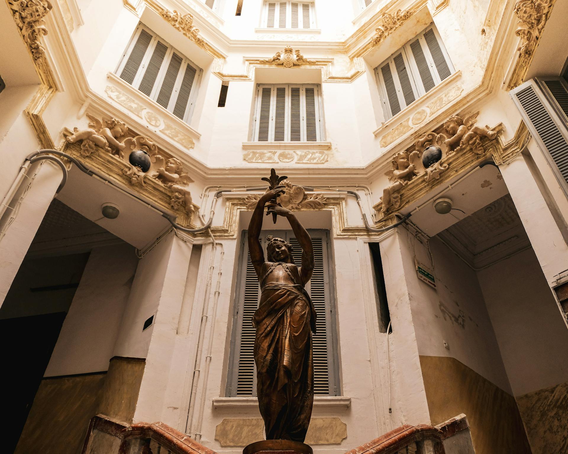 Statue inside an Historical building